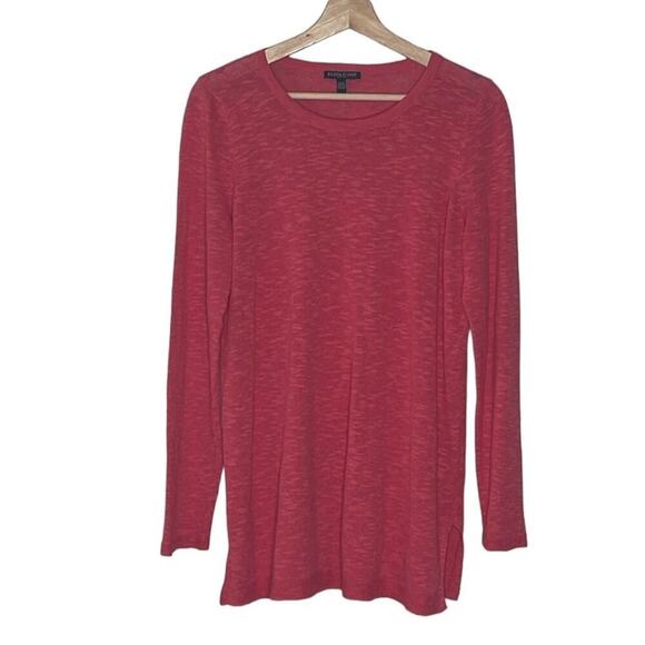 Eileen‎ Fisher Organic Linen Cotton Crewneck Sweater Tunic Size PS/PP - Picture 1 of 8